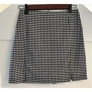 Eyeshadow Black & White Gingham Checkered YTK Mini Skirt Junior Size 5